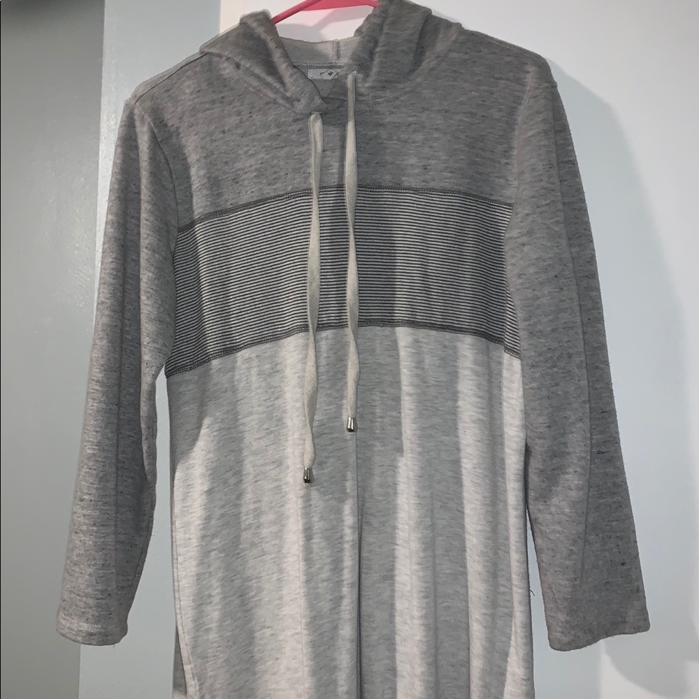 Grey Hooded Sweatshirt